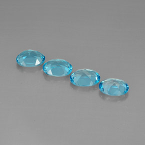  ct natürliche blauer Topas-Edelsteine, Oval Schliff, VVS-VS