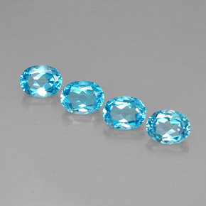 10,39 ct natürliche blauer Topas-Edelsteine, Oval Schliff, VVS-VS