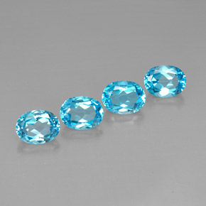 10,39 ct natürliche blauer Topas-Edelsteine, Oval Schliff, VVS-VS