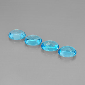 10,39 ct natürliche blauer Topas-Edelsteine, Oval Schliff, VVS-VS