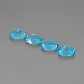  ct natürliche blauer Topas-Edelsteine, Oval Schliff, VVS-VS