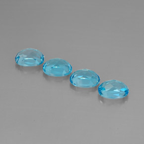  ct natürliche blauer Topas-Edelsteine, Oval Schliff, VVS-VS