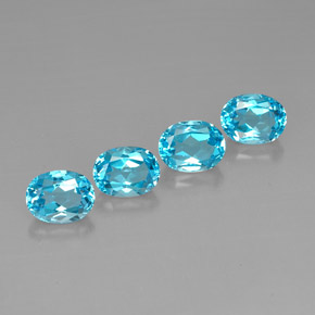  ct natürliche blauer Topas-Edelsteine, Oval Schliff, VVS-VS