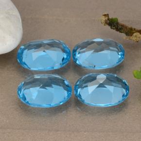 8,92 ct natürliche blauer Topas-Edelsteine, Oval Schliff, VVS-VS
