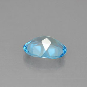 1,89 ctw natürlicher blauer Topas, Oval Schliff, VS