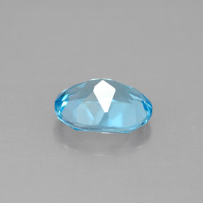 2,12 ctw natürlicher blauer Topas, Oval Schliff, VVS-VS
