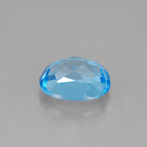 2,48 ctw natürlicher blauer Topas, Oval Schliff, VVS-VS