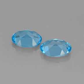  ct natürliche blauer Topas-Edelsteine, Oval Schliff, VVS-VS