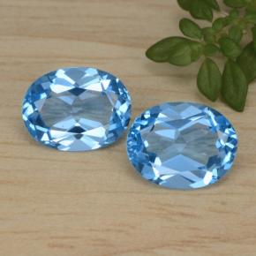 4,50 ct natürliche blauer Topas-Edelsteine, Oval Schliff, VVS-VS