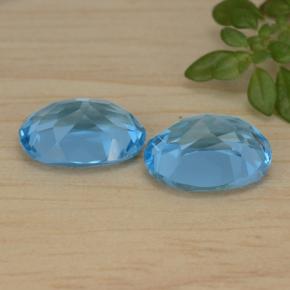 4,50 ct natürliche blauer Topas-Edelsteine, Oval Schliff, VVS-VS