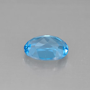 2,37 ctw natürlicher blauer Topas, Oval Schliff, VS