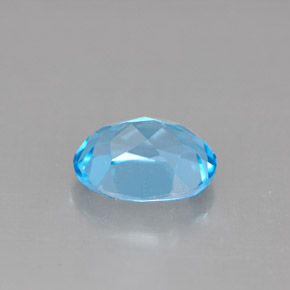 2,34 ctw natürlicher blauer Topas, Oval Schliff, VS