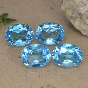 10,33 ct natürliche blauer Topas-Edelsteine, Oval Schliff, VVS-VS