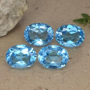 10,33 ct natürliche blauer Topas-Edelsteine, Oval Schliff, VVS-VS