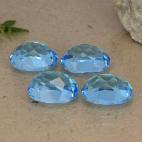 10,33 ct natürliche blauer Topas-Edelsteine, Oval Schliff, VVS-VS