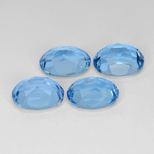 10,25 ct natürliche blauer Topas-Edelsteine, Oval Schliff, VVS-VS