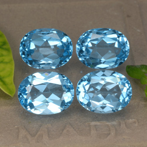 10,54 ct natürliche blauer Topas-Edelsteine, Oval Schliff, VVS-VS