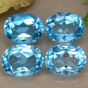 10,39 ct natürliche blauer Topas-Edelsteine, Oval Schliff, VVS-VS