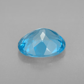 3,01 ctw natürlicher blauer Topas, Oval Schliff, VS