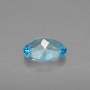 1,40 ctw natürlicher blauer Topas, Oval Schliff, VS