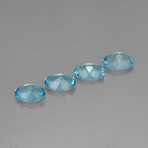  ct natürliche blauer Topas-Edelsteine, Oval Schliff, VVS-VS