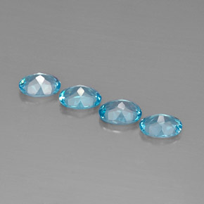  ct natürliche blauer Topas-Edelsteine, Oval Schliff, VVS-VS
