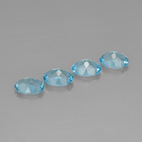  ct natürliche blauer Topas-Edelsteine, Oval Schliff, VVS-VS