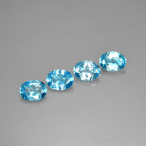  ct natürliche blauer Topas-Edelsteine, Oval Schliff, VVS-VS