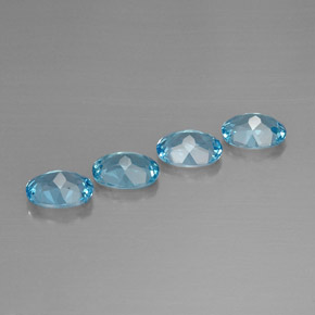  ct natürliche Schweizer Blau Topas-Edelsteine, Oval Schliff, VVS-VS