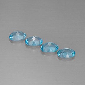  ct natürliche blauer Topas-Edelsteine, Oval Schliff, VVS-VS