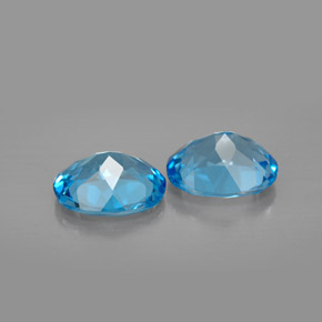  ct natürliche blauer Topas-Edelsteine, Oval Schliff, VVS-VS