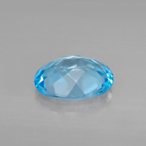 2,89 ctw natürlicher blauer Topas, Oval Schliff, VS