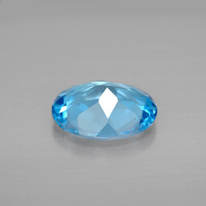 2,69 ctw natürlicher blauer Topas, Oval Schliff, VS