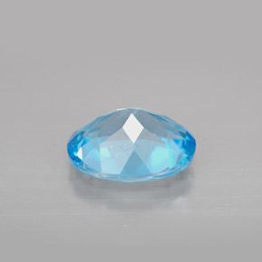 3,18 ctw natürlicher blauer Topas, Oval Schliff, VS