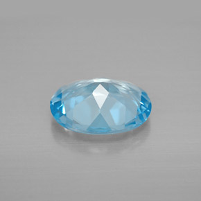 2,73 ctw natürlicher blauer Topas, Oval Schliff, VVS-VS