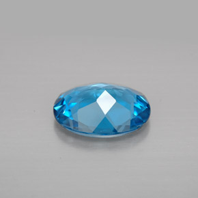 2,41 ctw natürlicher blauer Topas, Oval Schliff, VVS
