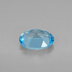 2,22 ctw natürlicher blauer Topas, Oval Schliff, VVS