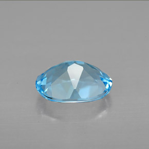 2,17 ctw natürlicher blauer Topas, Oval Schliff, VVS