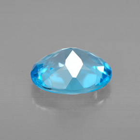 3,08 ctw natürlicher blauer Topas, Oval Schliff, VVS