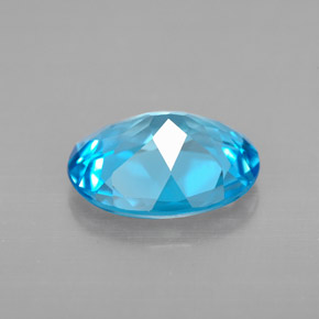 3,38 ctw natürlicher blauer Topas, Oval Schliff, VVS