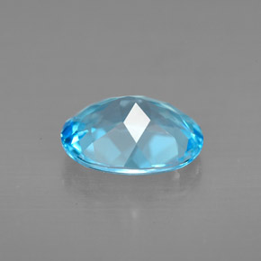 2,79 ctw natürlicher blauer Topas, Oval Schliff, VVS