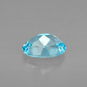 1,43 ctw natürlicher blauer Topas, Oval Schliff, VVS