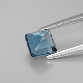 1,50 ctw natürlicher blauer Topas, Smaragdschliff, VVS-VS