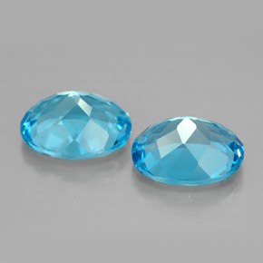  ct natürliche blauer Topas-Edelsteine, Oval Schliff, VVS
