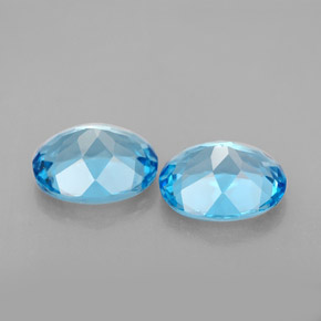  ct natürliche blauer Topas-Edelsteine, Oval Schliff, VVS
