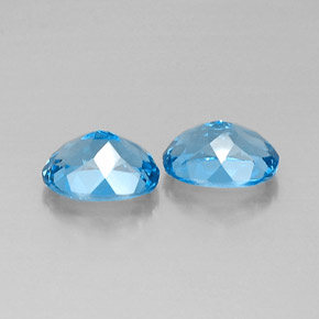  ct natürliche blauer Topas-Edelsteine, Oval Schliff, VVS