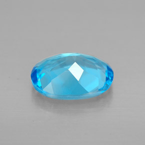 2,13 ctw natürlicher blauer Topas, Oval Schliff, VVS