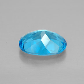 2,09 ctw natürlicher blauer Topas, Oval Schliff, VVS-VS