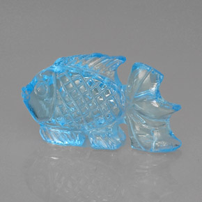 18,94 ctw natürlicher blauer Topas, Transparent, Transparent / Lichtdurchlässig