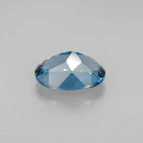 2,07 ctw natürlicher blauer Topas, Oval Schliff, VVS
